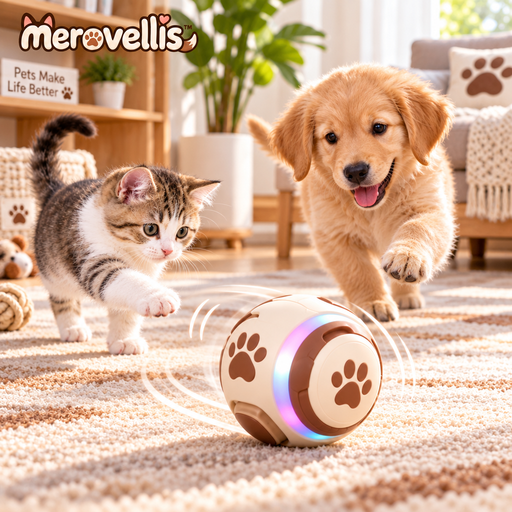 Merovellis™ Smart Rolling Pet Ball