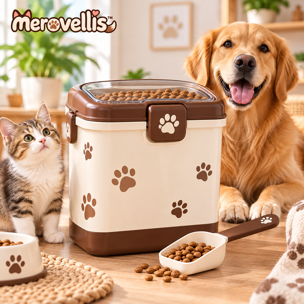 Merovellis™ Airtight Pet Food Storage Container