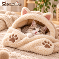 Merovellis™ Cozy Cat Cave Bed
