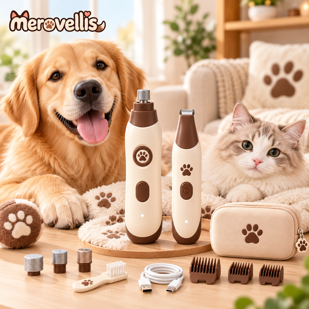 Merovellis™ Electric Pet Grooming Kit