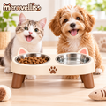Merovellis™ Elevated Double Pet Bowl Stand