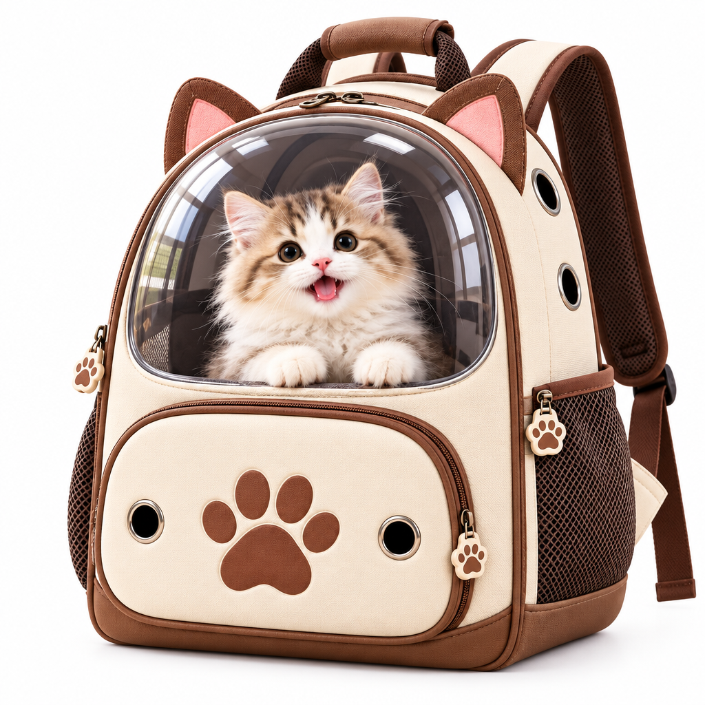 Merovellis™ Bubble Window Cat Carrier Backpack
